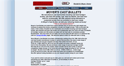 Desktop Screenshot of moyerscastbullets.com