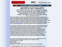 Tablet Screenshot of moyerscastbullets.com